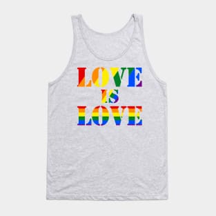 Love is Love LGBT Gay Pride Month Rainbow Gift Tank Top